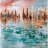 Cité futuriste sur l'eau