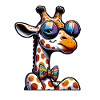 Girafe mignonne girafe dessinée
