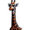 Funny Giraffes Drawn Giraffe Gift