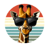 Funny Giraffes Drawn Giraffe Gift