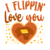 Pancake Lover Kids Valentines Day