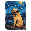Mops Starry Night
