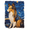 Shetland Shepherd Starry Night