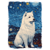 Samoyed Starry Night