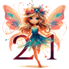 21 Years Fairy Elf Design