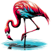 Pink flamingo