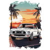 Oldtimer Sonnenuntergang