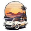 Oldtimer Sonnenuntergang