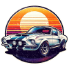 Oldtimer Sonnenuntergang
