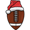 Football Santa Claus Hat