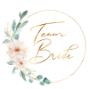 Team Bride! Flowers, Circle, Personalizable