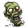 The laughing, not handsome zombie