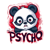 Cute Cartoon Psycho Panda