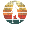 Relay Runner Sunset Silhouette