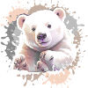 Eisbär, Bär, Babyeisbär,beige