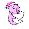 Pig Tired Sleeping Sleeping Girl