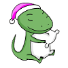 Lizard Tired Sleeping Sleeping Girl