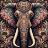 Éléphant décoré