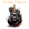 Pickin'power Funny Quote Guitar Teacher