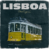 Lisbon Yellow Tram Retro