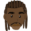 Black man with braids