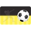 Soccer - black yellow - soccer player