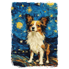 Papillon Hund Starry Night