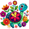 Happy little turtle