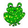 Fröhlicher Frosch