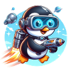 Futuristischer Pinguin 4