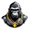 Gorilla with Gold Chain