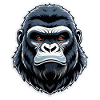 Gorilla with Gold Chain
