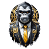 Gorilla with Gold Chain