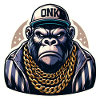 Gorilla with Gold Chain