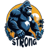 Gorilla with Gold Chain