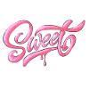 Sweet Pink Glitter Manuscrit Design