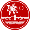Palm Trees Symbol Beach Island