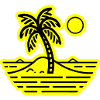 Palmiers symbole de l’été insulaire