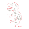 Funny Cool Gray White Lizard