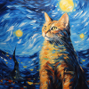 Katze, katzenmotiv, van gogh