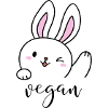 Cute Vegan Bunny