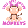 Cette fille aime les singes