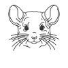 Line Art Papa Maman - Chinchilla