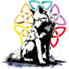 Loup Mandala celtique