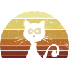 Cat retro look