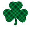 Green buffalo check shamrock