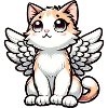 Cute Cat Angel Comic Drawing