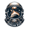 Dream Big - Astronaut Illustration