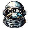 Dream Big - Astronaut Illustration