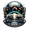 Rêver grand - Illustration d’astronaute